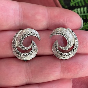 Vintage Markasite Ohrclips.