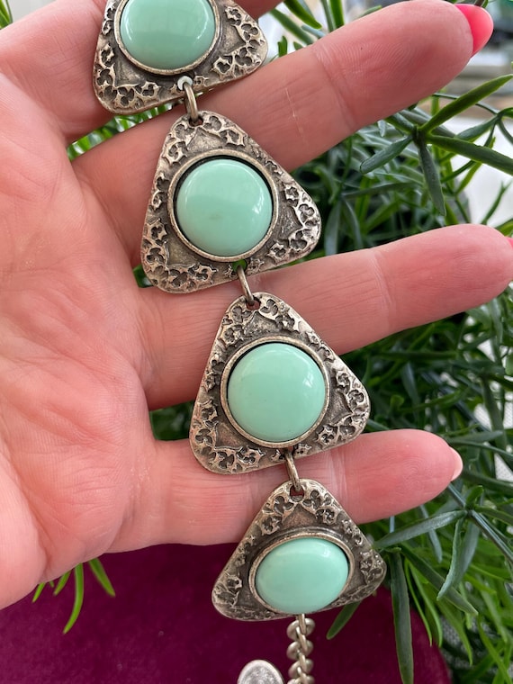 希少 迫力 ヴィンテージ ブレスレット ナバホ パール アンティーク