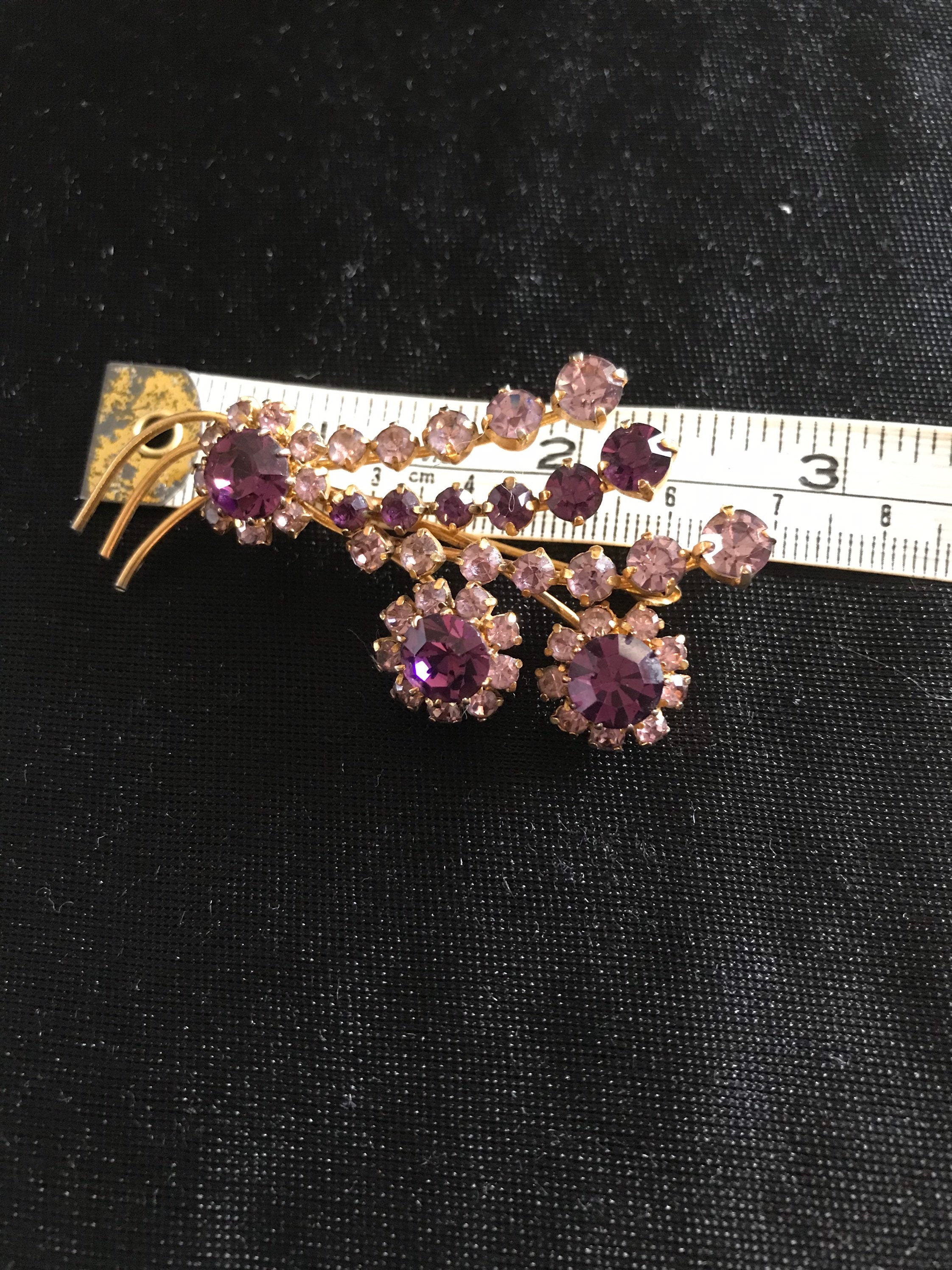 Broche Ancienne N°22 En Laiton - Forme Allongée - Occasion Vendue Dans Son état