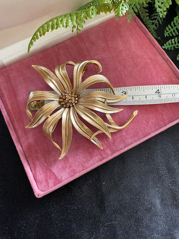 Vintage Oscar De La Renta Brooch - Statement Piece, Flower