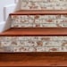 Rustic Brick Stair Riser Decal Set Peel and Stick Removable Stickers ...