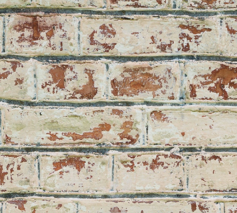 Brick Wall Mural Peel and Stick Removable Decal Wallpaper Decor Rustic ...