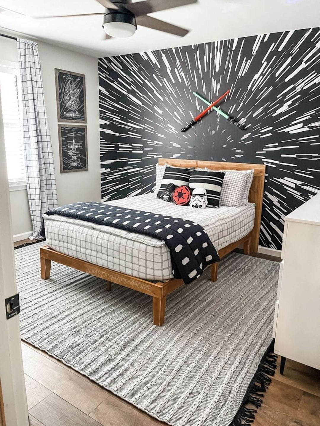Hyperspace Wall Mural Peel and Stick Removable Decal Wallpaper Decor