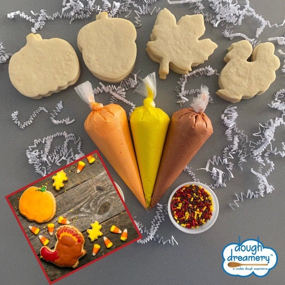 Fall Cookie Decorating Kit  Thanksgiving DIY With Royal Icing