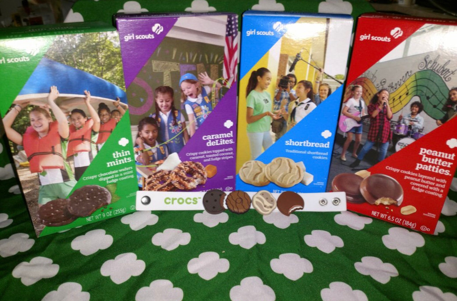 Limited Edition Girl Cookie Scout Shoe Charms Croc Thin Mint Etsy