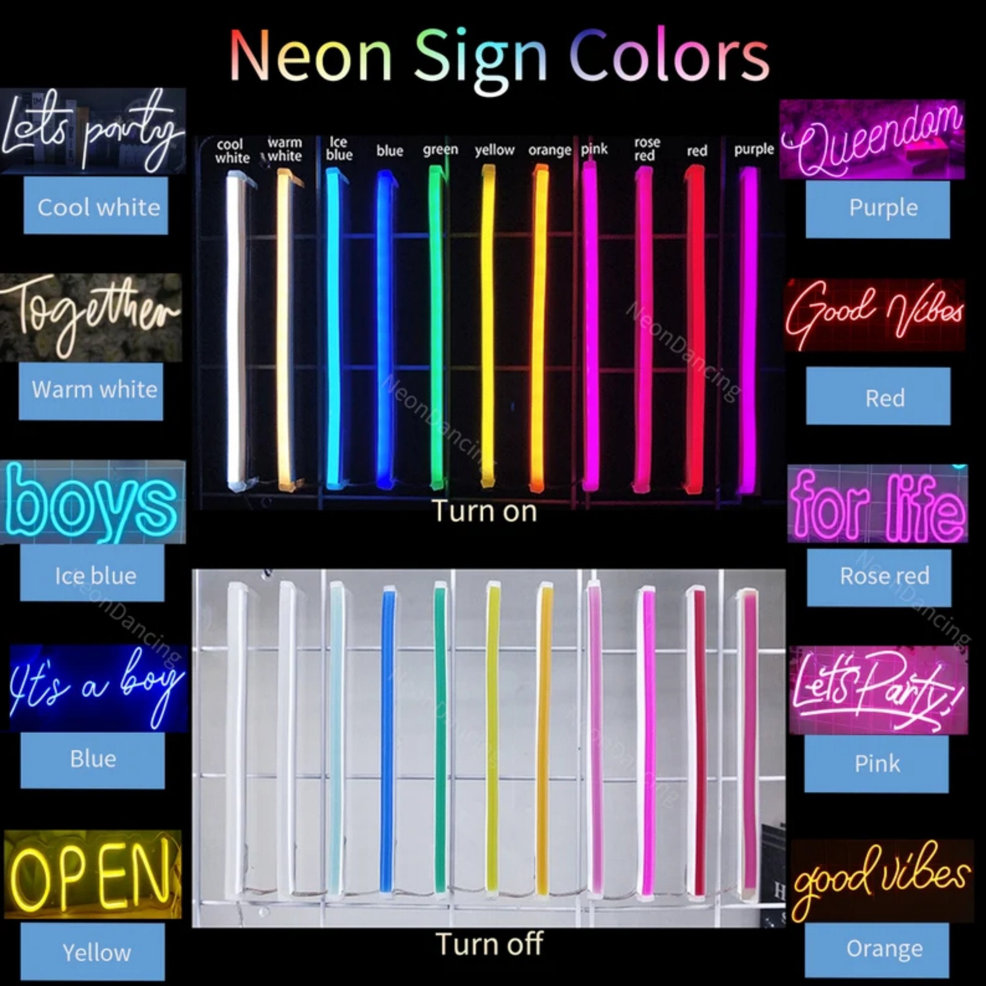 1 * LED Neon Sign  Custom Neon® Light for 1st Birthday Party