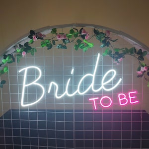 Custom Neon Sign | Bride To Be | Wedding Neon Sign | Led Neon Sign | Customized Neon Sign |Neon Sign Wall Decor| Neon Wedding Sign