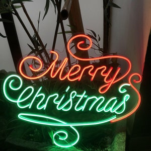 Custom Neon Sign Merry Christmas Neon Sign Decor Neon Sign Art Neon Sign Wall Decor Neon Light Sign For Wall Personalized Neon Sign image 7