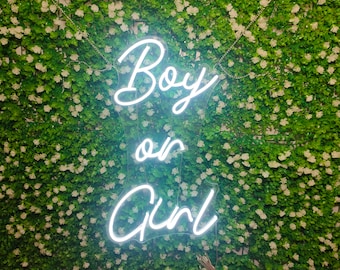 Custom Neon Signs Boy or Girl Baby Shower Gender Reveal Personalized Birthday Gift Party  Decoration Wall Decor Custom Name Neon Sign