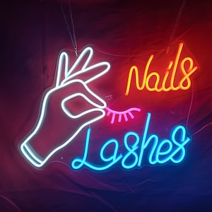 Neon Signs Custom | Neon Sign Nails Lashes | Neon Sign Wall Decor | Neon Sign Led Art | Neon Sign Bar | Neon Light Sign | Neon Sign Bedroom