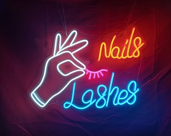 Neon Signs Custom | Neon Sign Nails Lashes | Neon Sign Wall Decor | Neon Sign Led Art | Neon Sign Bar | Neon Light Sign | Neon Sign Bedroom