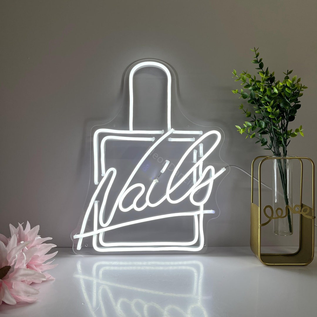 Custom Neon Sign Neon Sign Nails Neon Sign Salon Art Led Neon Sign Bedroom Room Neon Sign Neon