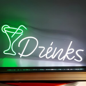 Neon Signs Custom | Neon Sign Bar | Neon Wedding Sign |  Led Neon Sign | Neon Sign Drinks | Neon Light Sign | Neon Sign Bedroom