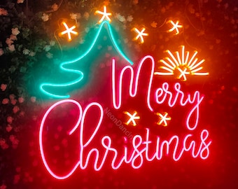 Neon christmas signs deals