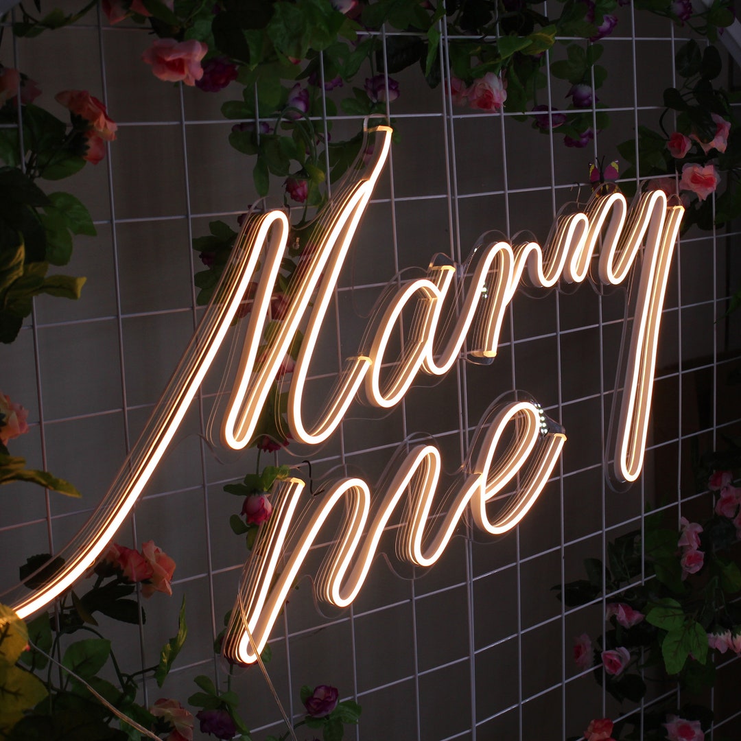 Neon Signs Light Marry Me Visual Art Wedding Party decoration Etsy 日本