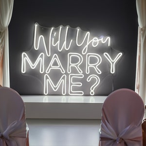 Insegna al neon personalizzata "Mi vuoi sposare?" Insegna al neon Decorazione da parete Insegna al neon per matrimonio Insegna al neon a LED Luce al neon Insegna al neon per matrimonio Insegna al neon a cuore