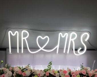 Neon Signs Custom | Neon Sign Mr and Mrs | Neon Sign Wedding | Neon Sign Wall Decor | Neon Sign Party | Neon Light Led | Neon Sign Bedroom