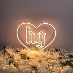 Custom Neon Sign | Neon Sign Wedding | Neon Heart Sign | Night Light Art Led | Neon Sign Wall Decor| Neon Sign Bedroom | Neon Sign Bar Anime