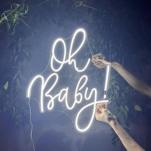 Neon Sign Custom | Neon Sign Oh Baby | Neon Sign Led | Neon Sign Bedroom | Neon Sign Wedding | Led Neon Sign | Neon Light | Neon Sign Light