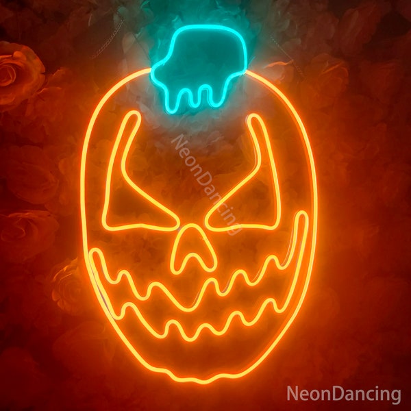 Waving Skeleton Neon Sign Etsy