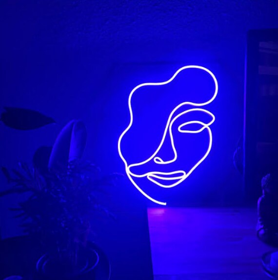 Custom Néon Lights Signe Garçons et Filles Étreignant Silhouette Silhouette Décoration Murale Acryli