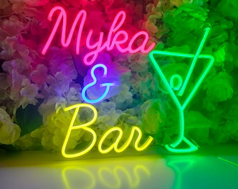 Custom Neon Sign | Neon Sign Bar | Neon Light | Wedding Neon Signs | Wall Decor | Club Decor | Party Decor | Bar Decor | Personalized Gifts