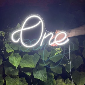 Neon Sign Custom | One Neon Sign Led| 1st Birthday Neon Sign | Baby Shower | Gender Reveal Neon Light | Neon Sing Wall Decor | Neon Sign Art