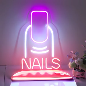 Neonreclames op maat| Neonreclame nagels | Neon bruiloft teken | Led-neonbord | Neonreclamebalk | Aangepaste neonreclame | Neonreclame slaapkamer