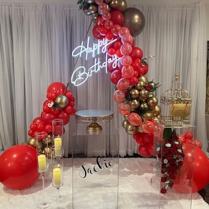 Leuchtreklame Benutzerdefinierte alles Gute zum Geburtstag Neonlicht Party Baby Show Geschlecht offenbarte Acryl Flex Led Hochzeit Raumdekor Zeichen