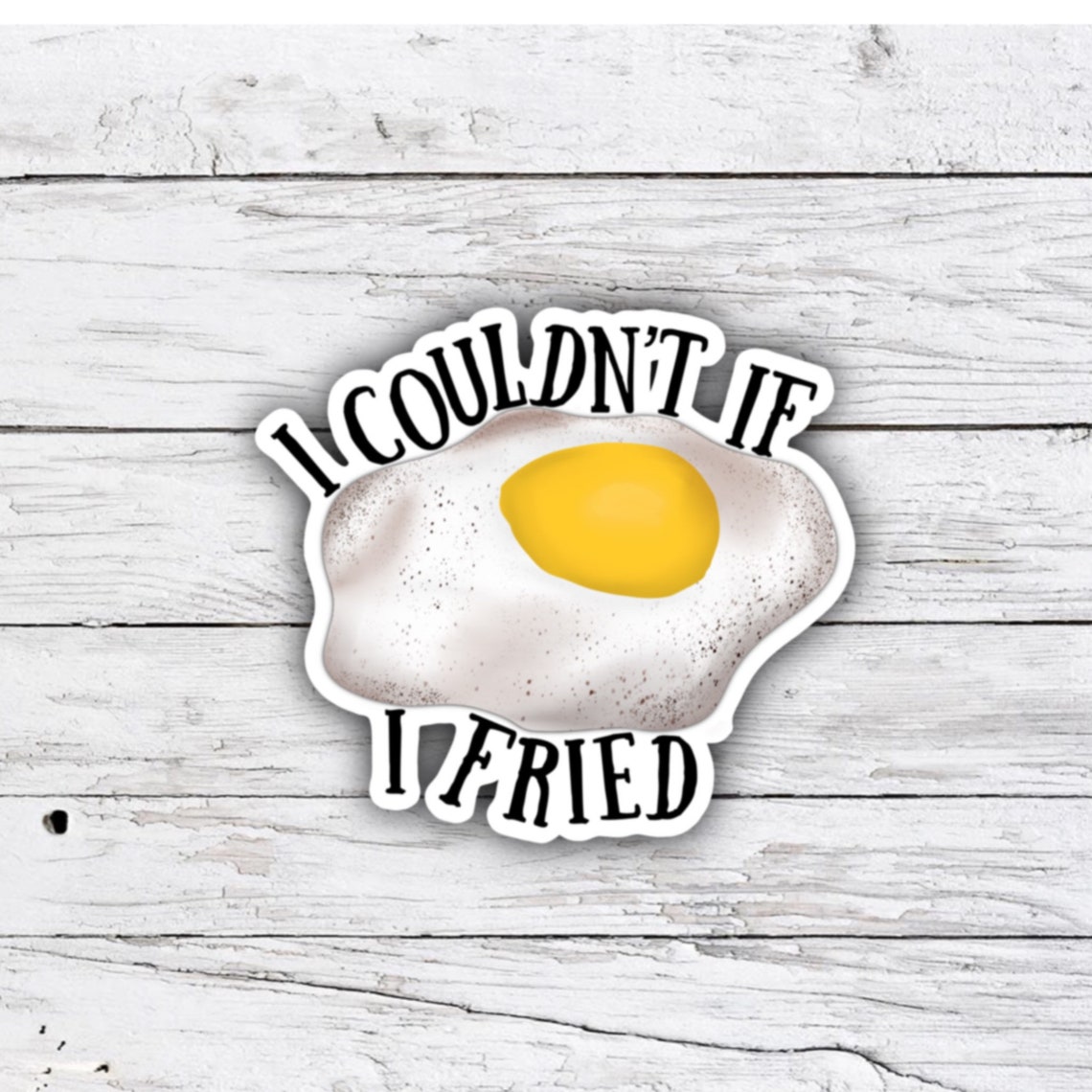 Bacon and Eggs food pun sticker set Etsy