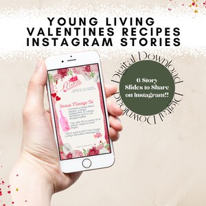 Valentinstag Instagram Story - DIY Rezepte - Ätherisches Öl Grafiken - Young Living - Markenpartner Oily Marketing Business Tools
