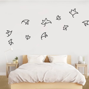 Pack Of Six Heartstopper Leaves Vinyl Wall Decal | Label | Sticker