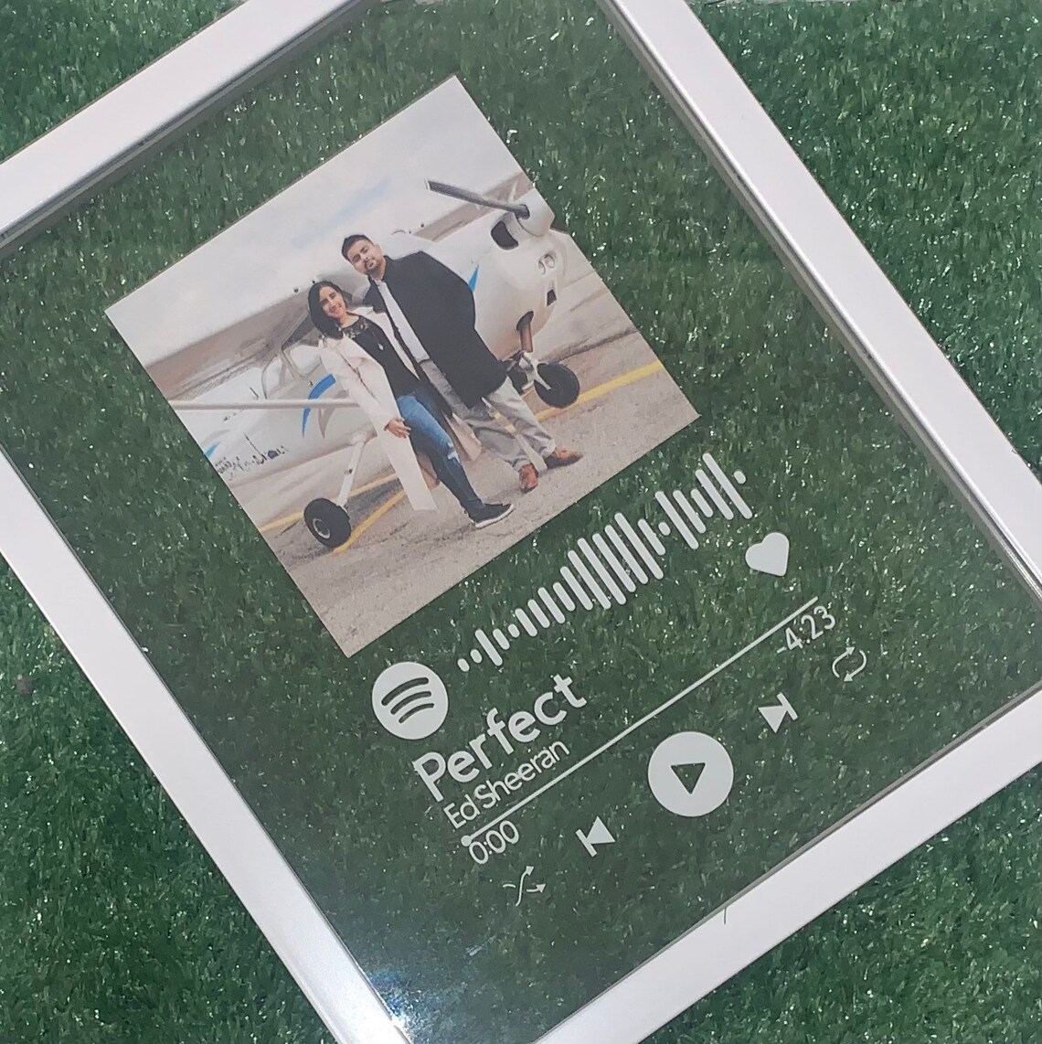 Custom Spotify Plaque Spotify Frame Spotify Glass Art Etsy