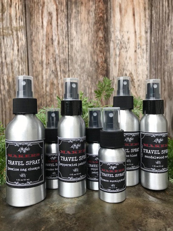 Makers Travel Spray-face Mask Spray, Hand and Car Spray, Aromatherapy, Eau  De Toilette, Pure Essential Oils, and Recyclable Aluminum Bottle 