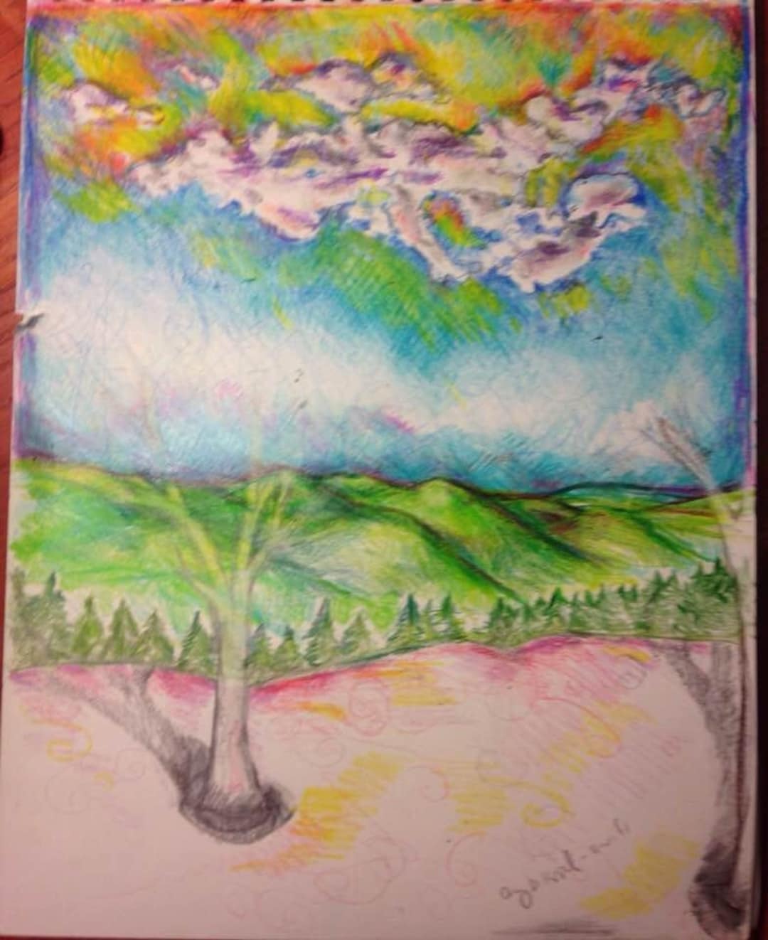 Update more than 164 nature color pencil drawing seven.edu.vn