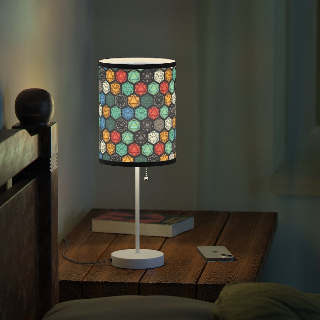 Dnd Lamp Table Lamp Dungeons and Dragons Bedside Lamp Dnd Night Table