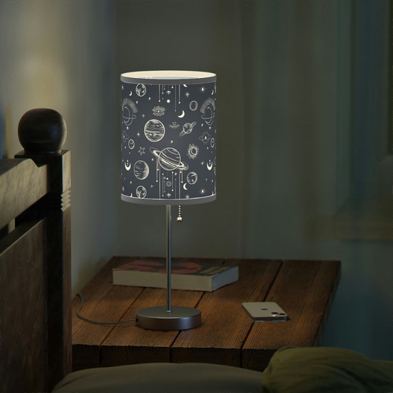 Planets and Stars Lamp Nursery Lamp Celestial Night Table Lamp