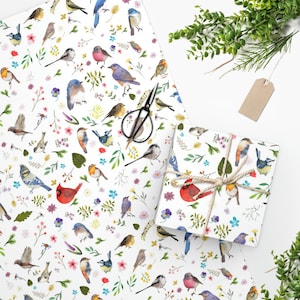 Bird Lover Wrapping Paper | Bird Watcher Gift Wrap Paper | Cottagecore Wrapping Paper | Bird Lover Gift Wrap Paper