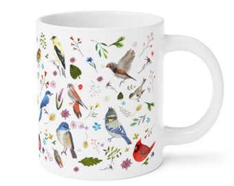 Bird Mug | Jumbo 20 oz | Bird Coffee Mug | Witchy Mug | Kitchen Witch | Green Witch | Cottagecore Mug | Oversized Coffee Mug