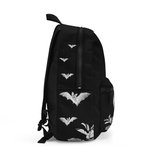Goth Bat Backpack Gothic Backpack Vampire Bat Backpack Dark Academia Backpack Goth Accessories Goth Back To School image 2