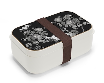 Goth Bat Bento Box | Gothic Bento Box | Goth Lunch Accessories | Witchy Bento Box | Vampire Bat Bento Box | Horror Aesthetic Bento Box