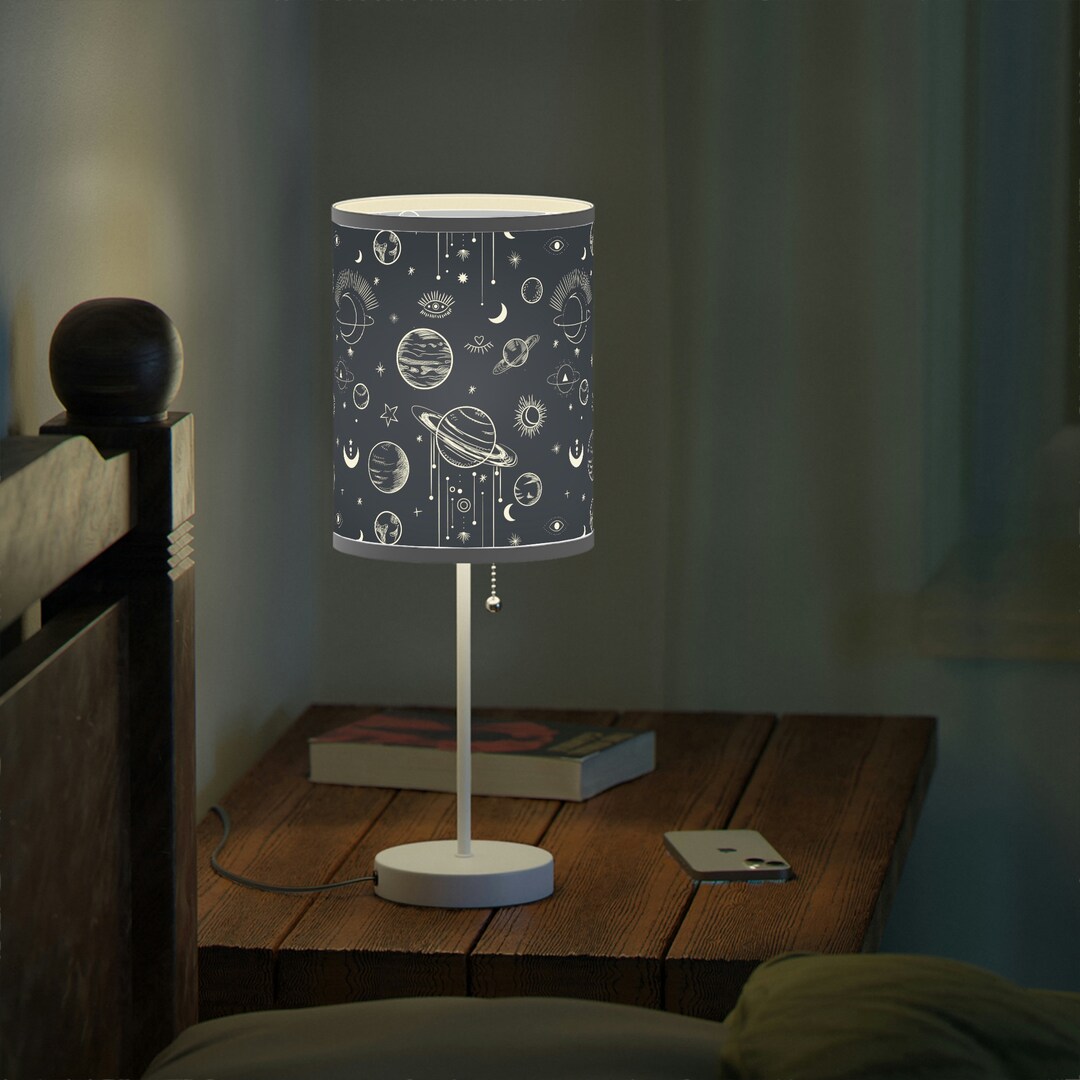 and Stars Lamp Nursery Lamp Celestial Night Table Lamp