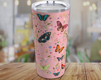 Butterfly Tumbler | 20 oz tumbler | Butterfly Aesthetic | Moths Aesthetic | Butterfly Kitchen | Butterfly Vibes Tumbler | Woodland Butterfly