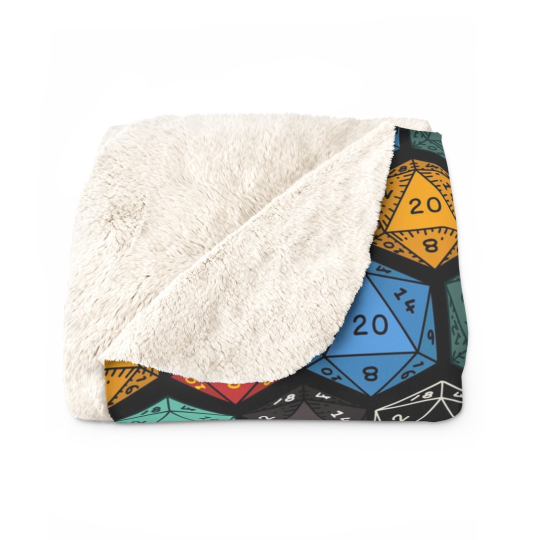 Dnd Sherpa Blanket Dnd Fleece Blanket Dungeons and Dragons Sherpa