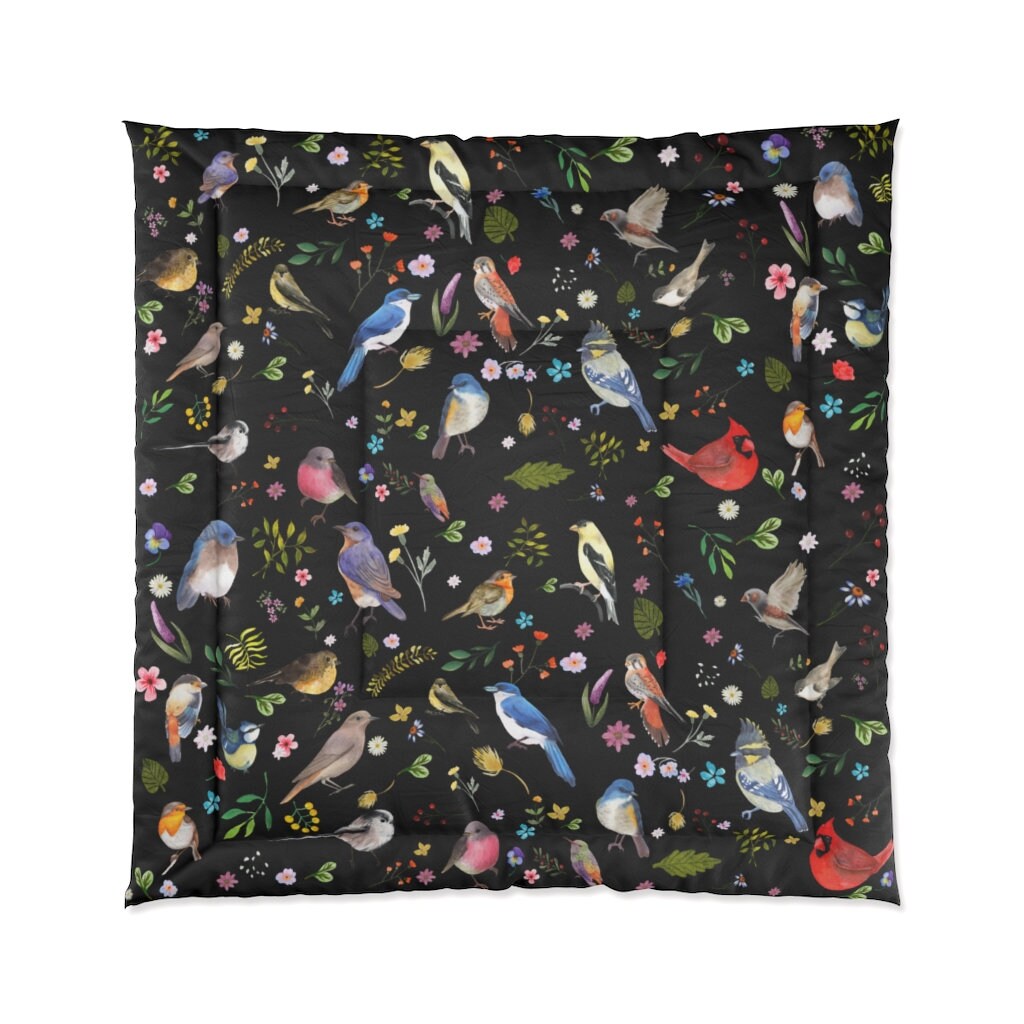 Bird Comforter Queen Comforter Summer Comforter Etsy