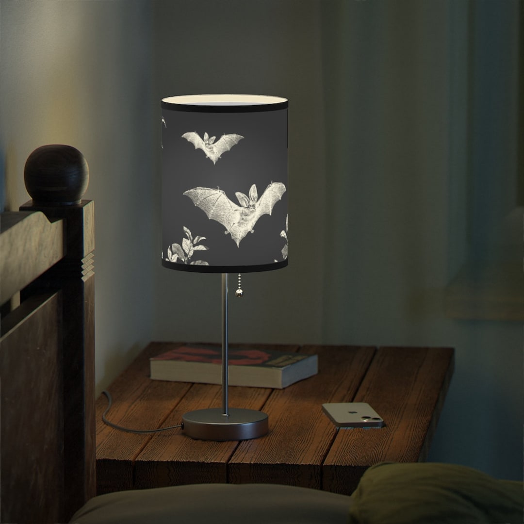 Goth Bat Lamp Lamp Vintage Bat Lamp Desk Lamp Bat Bedside Lamp Modern