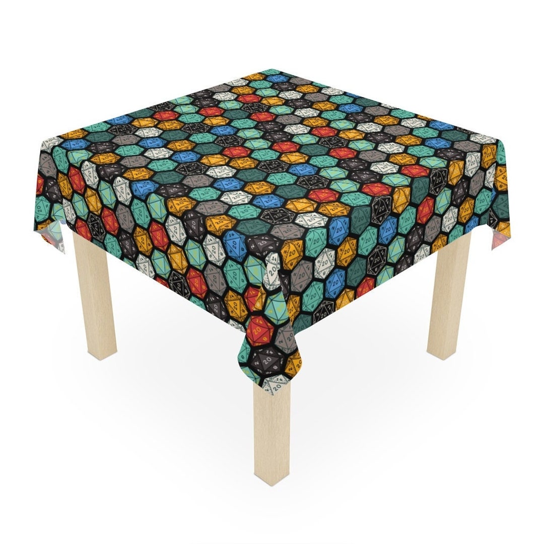 Dnd Dice Tablecloth Gaming Goblincore Dark Academia D20 Forestcore