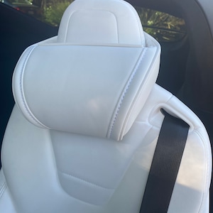 Leather Car Auto Pillow Head Neck Headrest