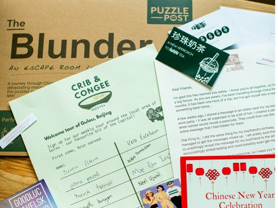 Escape Room in an Envelope the Blunder Dinner Party 