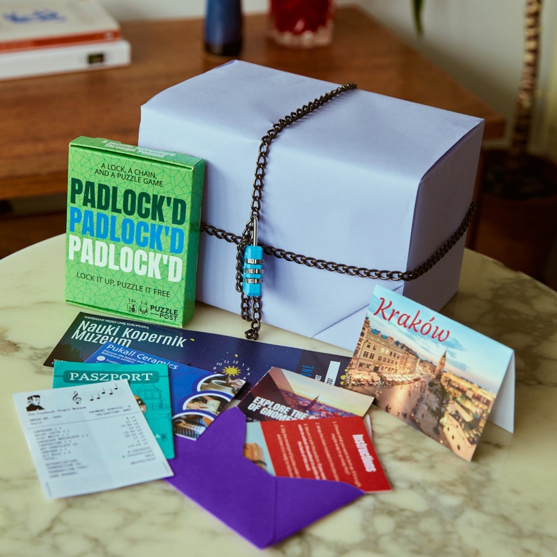 Escape Room Lock and Chain Puzzle Game Secure Your Gifts and Etsy